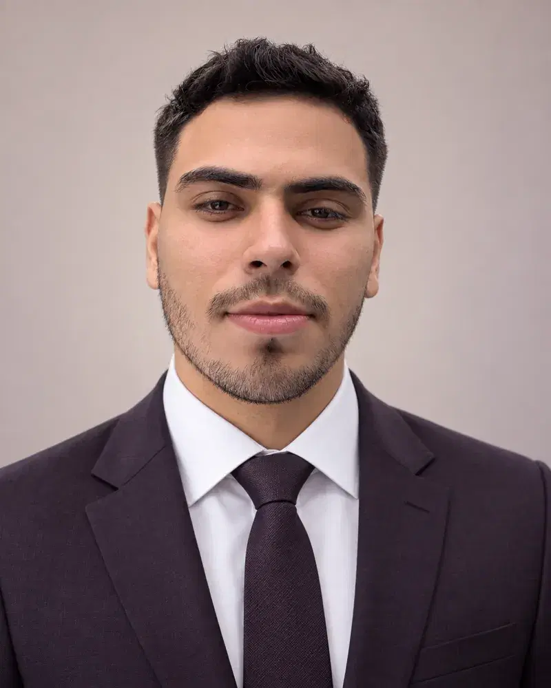 Avatar digital criado com IA para representar o Gab, inspirado no fundador da GAWI